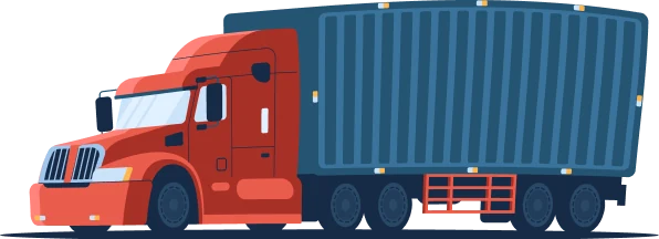OM Air Express cargo delivery truck for courier and logistics services