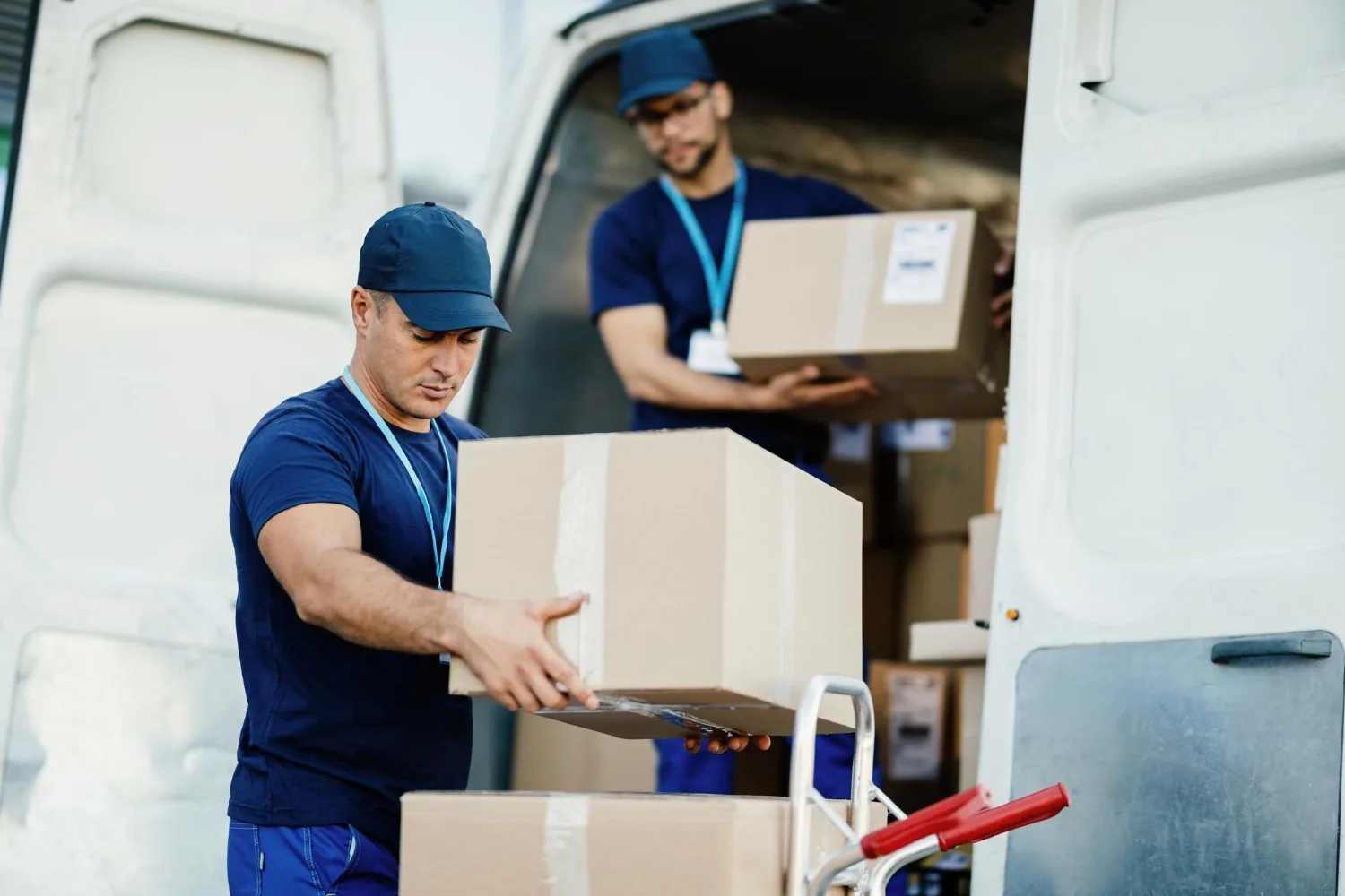 Cargo shipment ready for OM Air Express transport service